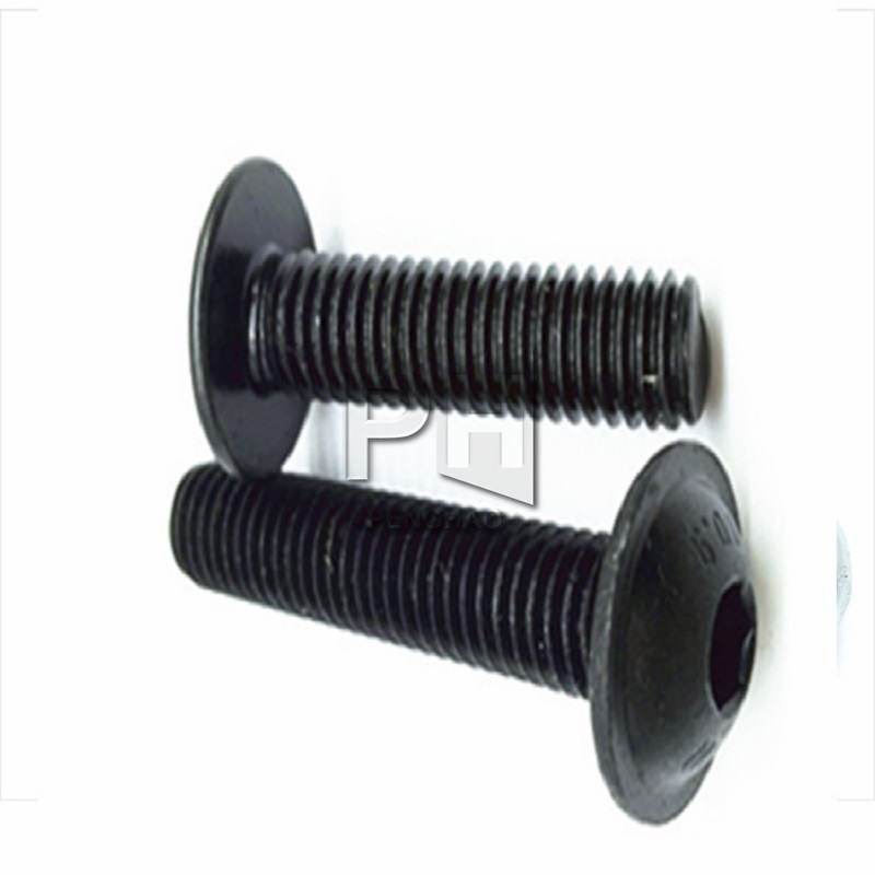 Болты M6 M8 с гнездом болта, с фланцевой головкой, 10,9 высокопрочные черные шестигранные болты GB7380.2 L = 10-30 мм