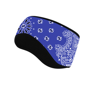 Faux Cashmere Warm <b>Headband</b> Floral Pattern Outdoor <b>Sports</b> Winter Ear Protection Unisex - Product Image 5