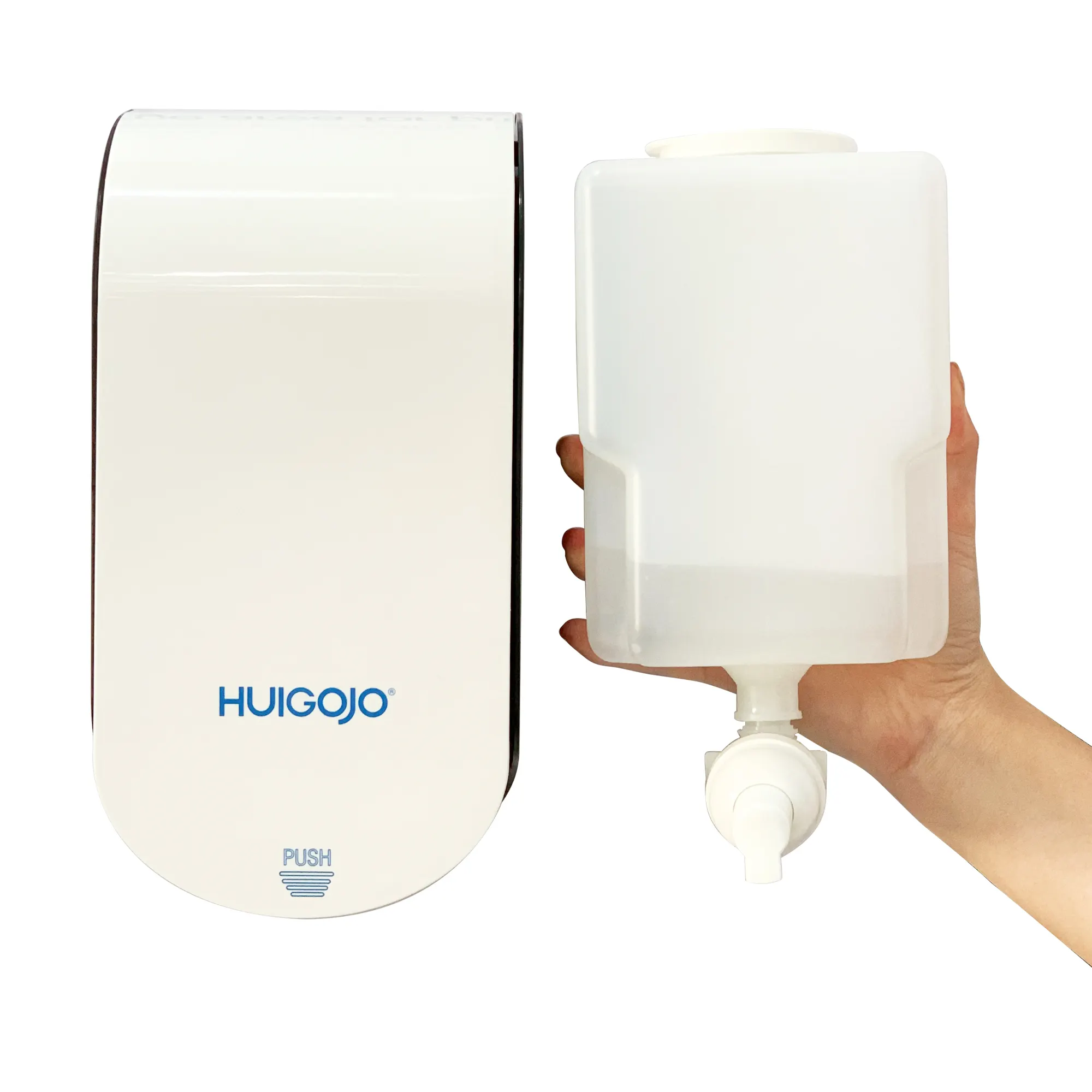 Dispensador de sabão para mão, dispensador compacto de sabão em espuma gel para lavar a parede de 500ml