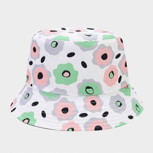 Sombrero de Pescador de Doble Cara con Estampado Floral, Versátil, de Moda, para Primavera y Verano, Protección Solar, de Algodón - Product Image 3