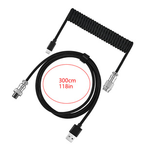 Cavo USB da A a Tipo C per Tastiera Meccanica da Gaming, Cavo a Doppia Guaina con Cavo di Alimentazione Aviator GX16 Staccabile - Product Image 1