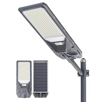 Lampadaire LED Solaire Économique IP65 Étanche, Allumage Crépusculaire, Télécommande, pour Extérieur, Route, Stade, Cour