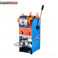 Machine de scellage de gobelets électrique semi-automatique, scelleuse manuelle de gobelets à couvercles en plastique, scelleuse de gobelets pour thé au lait, thermoscellée