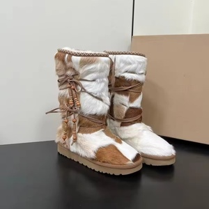 Botas de Tobillo de Cuero de Lujo para Hombre, Diseño de Diseñador, Impermeables, con Cordones, Estilo Trabajo, Casuales, para Invierno y Verano - Product Image 3