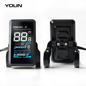 Pantalla LCD a color <span class=keywords><strong>VA</strong></span> <span class=keywords><strong>de</strong></span> pantalla completa para bicicleta eléctrica Yolin Wholesale YL91F-V, 36V 48V 52V 4.0 pulgadas, IP65, resistente al agua. - Product Image 6