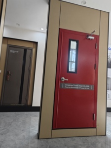 60/90/120/180 Minutos Puerta Marco cortafuego de acero <span class=keywords><strong>galvanizado</strong></span> <span class=keywords><strong>Puertas</strong></span> comerciales de metal hueco Salida DE EMERGENCIA <span class=keywords><strong>Puertas</strong></span> clasificadas contra incendios UL - Product Image 5