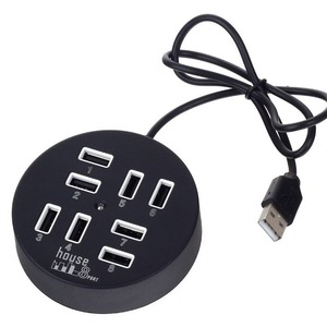 House 8 Port <b>Usb</b> Hub Circular <b>Usb</b> <b>2.0</b> For Laptop Desktop With 1tb Support - Product Image 2