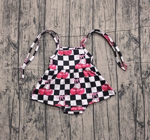 SR3085 Mono sin mangas personalizado para bebé, con estampado de excavadora amarilla, para niños, al por mayor, tipo burbuja - Product Image 3