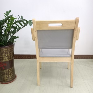Solid Wood <b>Dining</b> <b>Chair</b> With Upholstered Seat For Elderly Living Room And Restaurant Use - Product Image 4