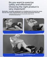 Banc de musculation pliable multifonctionnel Esang en métal avec inclinaison réglable et dispositifs de sécurité