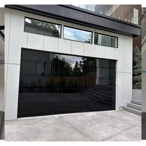 American Master Residencial <span class=keywords><strong>Florida</strong></span> Bien Aprobado 18x8 Puerta de garaje sin marco de vidrio negro - Product Image 1