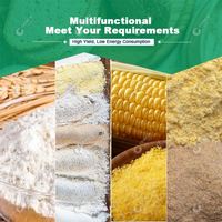Moulin à farine de maïs à rouleau monophasé sans poussière de qualité industrielle pour écraser le tapioca, le millet, la farine d'igname