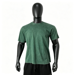 เสื้อยืดเปล่าเนื้อหนัก 250 กรัม แบบฟอกสี ทรงดรอปไหล่ ยูนิเซ็กส์ ขายส่งจำนวนมาก รับสกรีนลายตามสั่ง เสื้อของขวัญ - Product Image 1