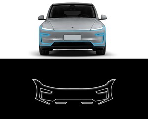 Revêtement de voiture <span class=keywords><strong>invisible</strong></span> TPU Tesla Model Y - Brillant, hydrophobe, protection complète du véhicule, PPF résistant aux rayures, autocollant transparent 7,5 mil - Product Image 5