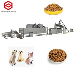 Extrudeuse de machine de fabrication d'aliments pour chiens 800 kg/h pour ligne de production d'aliments pour chiens extrudés secs/machine de traitement d'aliments pour animaux de compagnie
