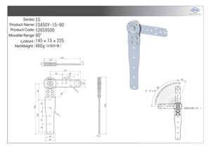 Mecanismo Reclinable KOYO de Alta Resistencia para Respaldo de Sofá-P3 - Product Image 4