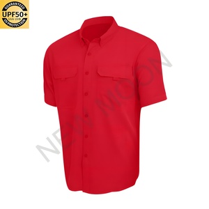 เสื้อเชิ้ตตกปลาแขนสั้นลำลองสำหรับผู้ชาย ป้องกันแสงแดดแบบปรับแต่งได้ เสื้อยืดสำหรับกิจกรรมกลางแจ้ง - Product Image 3