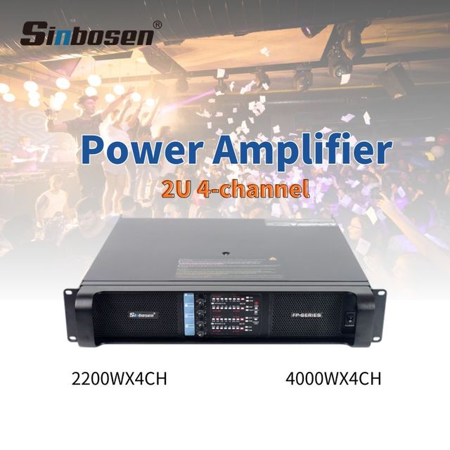 4 Channesl * 4000W Switching Amplifier 4 Channel 2U Class-TD Big Power Amplifier