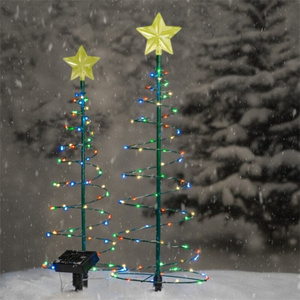 Arbre de noël lumière ornement solaire extérieur jardin support LED sol lampe chaîne noël décoration noël <span class=keywords><strong>2022</strong></span> <span class=keywords><strong>nouveauté</strong></span> - Product Image 4