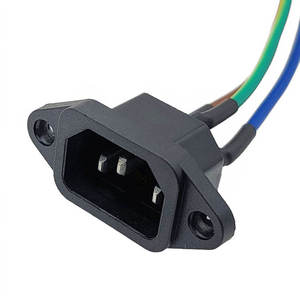 3 Cores C14 Ring Terminal Cable PVC Jacket 3pin Power Socket Cord Wiring <b>Harness</b> Ac Cable Power Extension Cable - Product Image 5