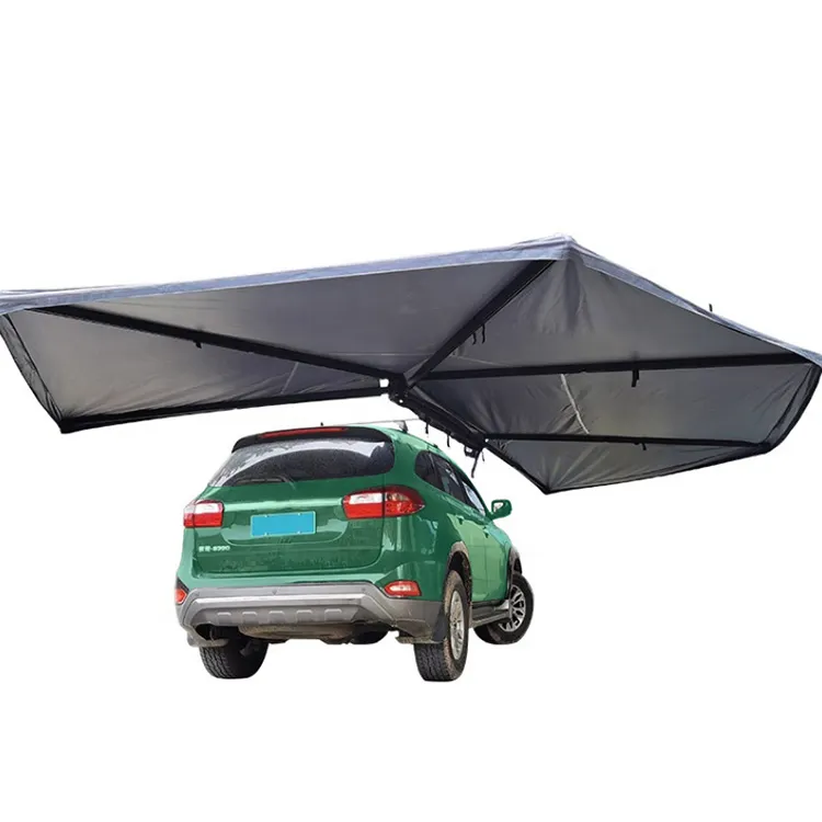 WILDSROF Foldable Car Side Awning PU2000MM Water Resistant Index 270 Degree Awning for Cars