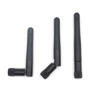 Antenne externe pliable 2,4 G 2400 MHz-2500 MHz 3 dBi 8,5 cm pour appareils intelligents Wi-Fi, Bluetooth, Zigbee avec connecteur SMA en caoutchouc