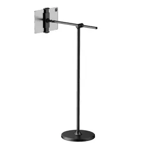 Soporte de aluminio para cama de tableta, soporte para Computadora Portátil para Ipad, soporte antirrobo y soporte para tableta, soporte de piso para computadora portátil