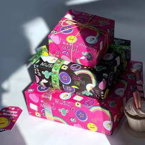 Wholesale High Quality Birthday <b>Tissue</b> Rolls Smile Face Packaging <b>Wrapping</b> <b>Paper</b> Roll Uperior Craftsmanship - Product Image 4