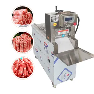 Automatische Bevroren Vlees Snijmachine/Vlees Snijmachine/Worst Spek Rundvlees Schapenvlees Snijmachine Voor Kleine Bedrijven