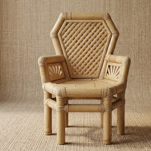 High Quality Wing Back Arm <b>Chair</b> Chaise Lounge Leisure <b>Chair</b> Convertible Bamboo Modern Living Room Bedroom - Product Image 5