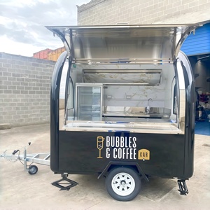 Rimorchio per BBQ, Carretto per Caffè, Furgone Mobile per Hot Dog e Gelati, Rimorchio Alimentare Completamente Attrezzato - Product Image 4