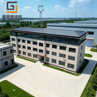Immeuble de bureaux préfabriqué à plusieurs étages, structure en acier léger préfabriquée, construction durable et efficace
