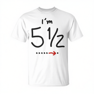 T-shirt promotionnel pour enfants : Anniversaire 6 mois, 12 mois, 5 ans - Product Image 3