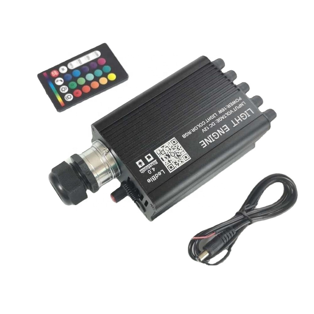 DC12V 16 Вт RGBW мобильное приложение белый падающая звезда светодио дный светильник источник света для автомобиля