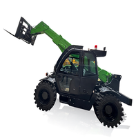 Chariot télescopique 7T personnalisé en usine, vitesses de levage rapides, compatibilité d'accessoires polyvalente, système de stabilité amélioré, longueur de fourche 6060 mm