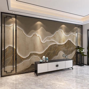 Carta da Parati di Alta Qualità su Misura Dipinti Paesaggistici 3D Murales per Design del Soggiorno - Product Image 2