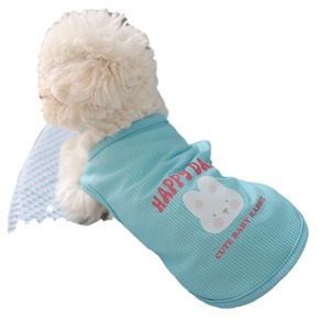 Lindo chaleco con estampado de animales para gatos y perros, ropa de poliéster para verano y otoño, opciones de colores azul, rosa y amarillo - Product Image 5