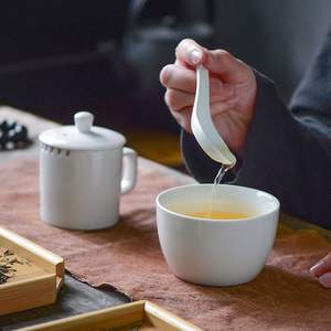 ชุดถ้วยชิมชาเซรามิกพอร์ซเลนสีขาวมาตรฐานการแข่งขันระดับนานาชาติ - Product Image 2