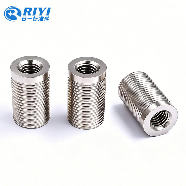 High-quality Stainless Steel Full-tooth Screw Sleeve Hollow Thread Sleeve  Customized Fasteners