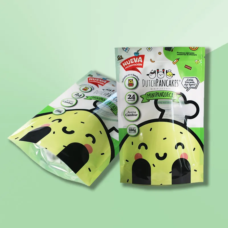 Basso Moq 500 pezzi popolare personalizzato richiudibile foglio in piedi sacchetto con cerniera imballaggio alimentare stampa digitale Stand Up Pouch Bag