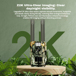 Caméra de chasse extérieure vidéo durable à faible consommation d'énergie solaire 4G réseau complet <span class=keywords><strong>sans</strong></span> électricité <span class=keywords><strong>sans</strong></span> filet - Product Image 3