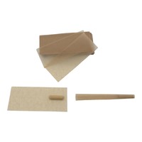 Carnets de papier à rouler personnalisés OEM, 32/50 feuilles, format King Size, à combustion lente, bruns/blancs non blanchis, avec filtres.