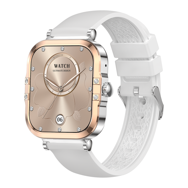 2025 HK82 1.75-inch AMOLED HD Color Screen BT Call With NFC Function Sports Modes Fitness Tracker for Women Smartwatch