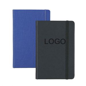 Blue A5 Hardcover PU Leather <b>Journal</b> Notebook 100 Sheets 80gsm Custom Printing Custom Logo Ruled Lined BSCI Certified OEM Brand - Product Image 4