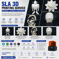 Service d'impression 3D personnalisé SLA SLS FDM pour la fabrication de pièces en plastiques POM Nylon PEEK PP Fr4