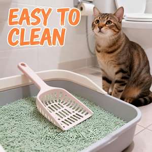 Bac à litière pour chat en tofu avec charbon actif Bois et amidon de maïs Biodégradable Écologique Jetable sans blocage des toilettes - Product Image 1