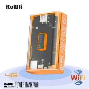 جهاز توجيه واي فاي من KuWFi بتوصيل سريع بشريحة SIM من الجيل الرابع ببطارية كبيرة 5200 مللي أمبير في الساعة وجهاز توجيه صغير 4g lte قابل للنقل مع نوع c - Product Image 2