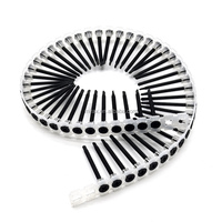 Vis autoperceuse pour plaques de plâtre, tête Bugle, collée, à filetage fin, phosphate noire, à empreinte Phillips