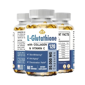 Producto de Belleza L-glutatión 20000mg Colágeno Suplemento de Vitamina C y E para Adultos 120 Cápsulas - Product Image 1