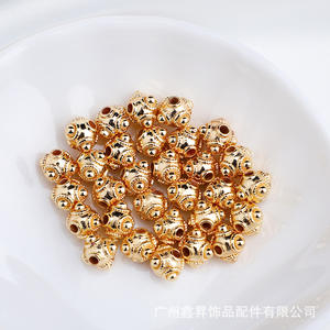 Perline placcate in oro 14K, distanziatore per occhi di libellula, quattro angoli sparsi, gioielli fai da te fatti a mano, collana a mano Acc - Product Image 4